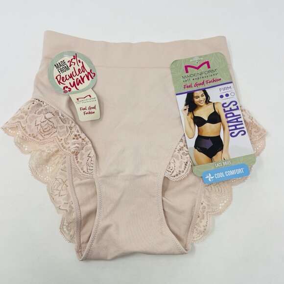 Maidenform Self Expressions Womens Medium Feel Good Fashion Briefs Lace 2372 - Picture 2 of 7